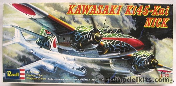 Revell 1/72 Kawasaki Ki-45-Kai Toryu Nick, H104 plastic model kit